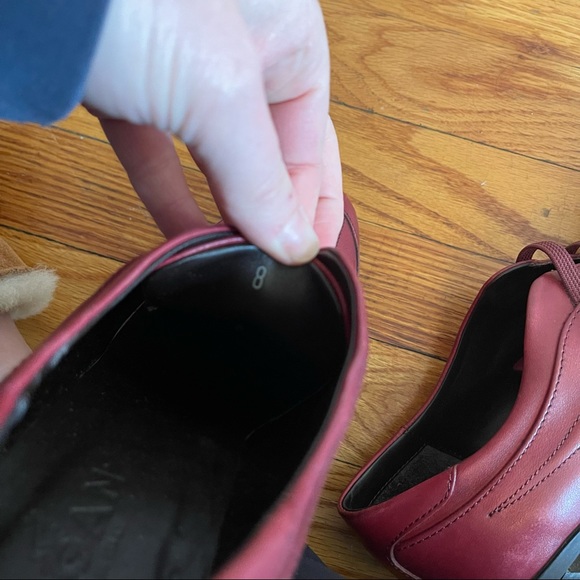 Hogan Red Leather Elastic Slip On Heeled Sneaker Booties Vintage - Picture 8 of 8